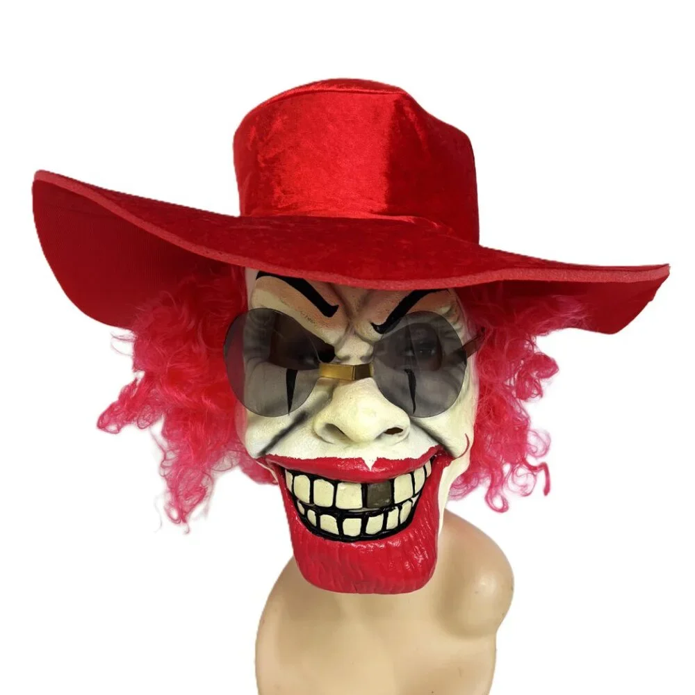 Disguise Pimp Clown Mask Hat and Suit Package NOS NWT
